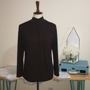 Talbots Woman Sz X *‎ Brown Long Sleeve Top *
